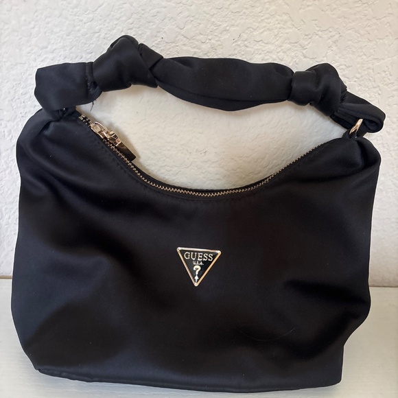 GUESS Womens Velina Hobo Bag Black - Picture 2 of 6